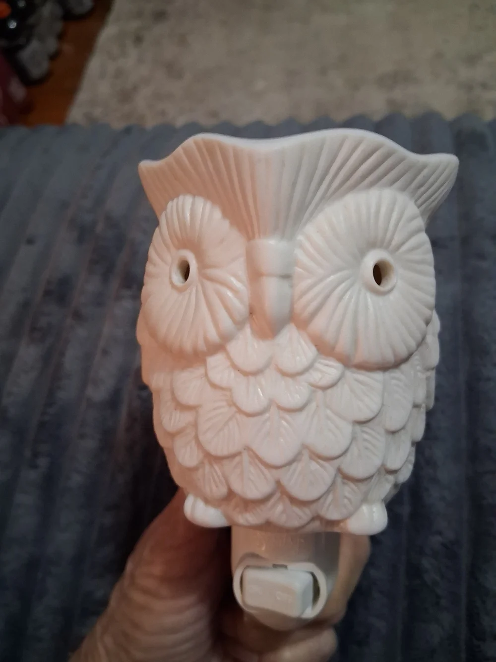 Scentsy White Owl Wax Warmer Nightlight